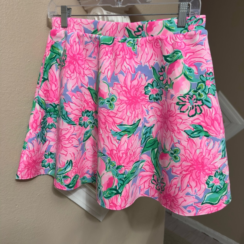 Lilly Pulitzer Pink and Green Skater Top